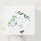 Modern Cold Outside Floral Snowman Baby Shower  Geschenkanhänger (Beispiel)