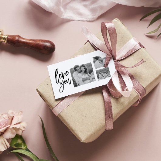 Modern Collage Couple Foto & Liebe Ihr Schönheitsg Geschenkanhänger