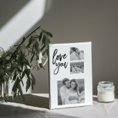 Modern Collage Couple Foto & Liebe Ihr Schönheitsg Leinwanddruck