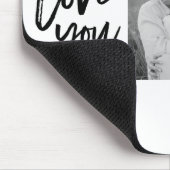 Modern Collage Couple Foto & Liebe Ihr Schönheitsg Mousepad (Ecke)