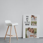 Modern Collage Couple Foto & Romantic Liebe Quote Leinwanddruck<br><div class="desc">Modern Collage Couple Foto & Romantic Liebe Quote</div>