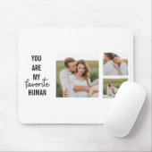 Modern Collage Couple Foto & Romantic Liebe Quote Mousepad (Mit Mouse)