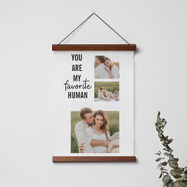 Modern Collage Couple Foto & Romantic Liebe Quote Poster