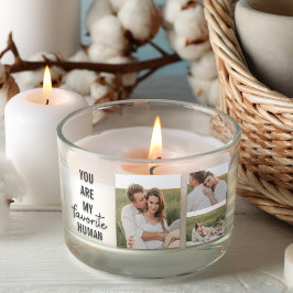 Modern Collage Couple Foto & Romantic Liebe Quote Rechteckiger Aufkleber