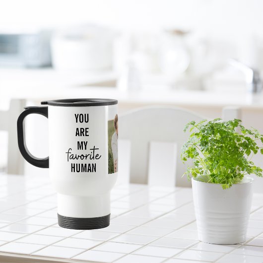 Modern Collage Couple Foto & Romantic Liebe Quote Reisebecher