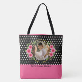 Modern Collage Couple Foto & Romantic Liebe Quote Tasche (Vorderseite)