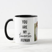 Modern Collage Couple Foto & Romantic Liebe Quote Tasse (Links)