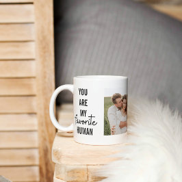 Modern Collage Couple Foto & Romantic Liebe Quote Tasse