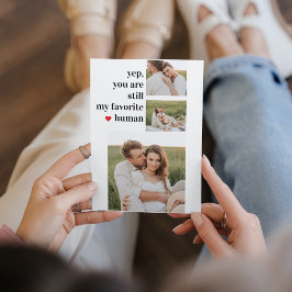 Modern Collage Couple Foto Romantisches Zitat Feiertagskarte