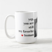 Modern Collage Couple Foto Romantisches Zitat Kaffeetasse (Links)