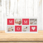 Modern Collage Foto & Best Mom Ever Gift Holzkisten Schild<br><div class="desc">Modernes Collage Foto & Text Beste Mama je Geschenk. Bestes Personalisiertes Geschenk für Mütter Tag,  Frauentag oder Mama Geburtstag. Überraschende Mama mit einem Geschenk,  das so Phantastisch ist wie sie.</div>