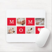 Modern Collage Foto & Best Mom Ever Gift Mousepad (Mit Mouse)