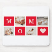 Modern Collage Foto & Best Mom Ever Gift Mousepad (Vorne)