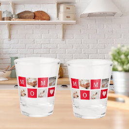 Modern Collage Foto & Best Mom Ever Gift Schnapsglas