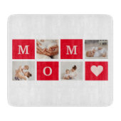 Modern Collage Foto & Best Mom Ever Gift Schneidebrett (Vorderseite)