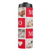 Modern Collage Foto & Best Mom Ever Gift Thermosbecher (Vorderseite)