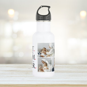 Modern Collage Foto Beste Mama Happy Mütter Tag Edelstahlflasche