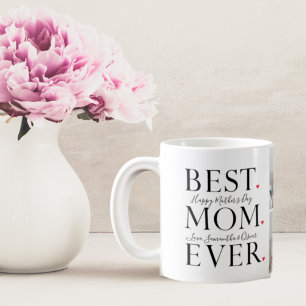 Modern Collage Foto Beste Mama Happy Mütter Tag Kaffeetasse