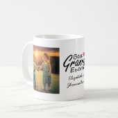 Modern Collage Foto Bestes Granny Ever Grandma Ges Kaffeetasse (Vorderseite Links)