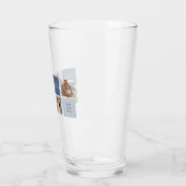 Modern Collage Foto & Blue Happy Vathers Day Gift Glas (Links)