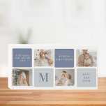 Modern Collage Foto & Blue Happy Vathers Day Gift Holzkisten Schild<br><div class="desc">Modernes Collage Foto & Blue Happy Vathers Day Geschenk ist ein personalisiertes und nachdenkliches Geschenk, um den besonderen Mann in Ihrem Leben am Vatertag zu feiern. Das Geschenk enthält ein wunderschön gestaltetes Collage Foto mit Platz für mehrere Aufnahmen, mit dem Sie Ihre Lieblingssendungen mit Ihrem Vater erfassen und darstellen können.Die...</div>