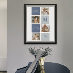 Modern Collage Foto & Blue Happy Vathers Day Gift Poster<br><div class="desc">Modernes Collage Foto & Blue Happy Vathers Day Geschenk ist ein personalisiertes und nachdenkliches Geschenk, um den besonderen Mann in Ihrem Leben am Vatertag zu feiern. Das Geschenk enthält ein wunderschön gestaltetes Collage Foto mit Platz für mehrere Aufnahmen, mit dem Sie Ihre Lieblingssendungen mit Ihrem Vater erfassen und darstellen können.Die...</div>
