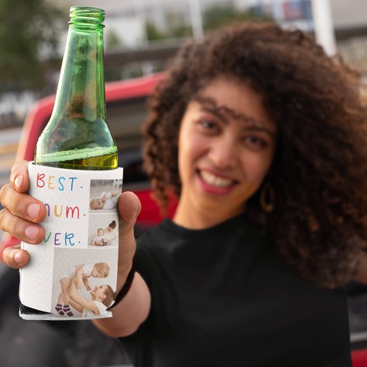 Modern Collage Foto & Colorful Best Mum Ever Gesch Dosenkühler