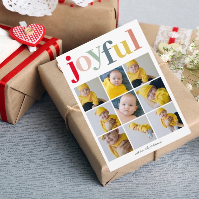 Modern Collage Foto|Happy Holiday Colorful JOYFUL (Von Creator hochgeladen)