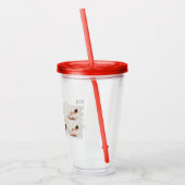 Modern Collage Foto & Happy Mothers Day Gift Acryltrinkbecher (Links)