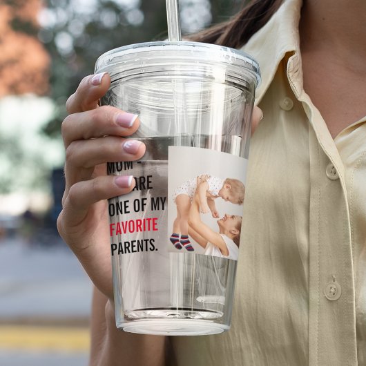 Modern Collage Foto & Happy Mothers Day Gift Acryltrinkbecher