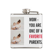 Modern Collage Foto & Happy Mothers Day Gift Flachmann (Rückseite)