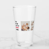 Modern Collage Foto & Happy Mothers Day Gift Glas (Vorderseite)