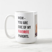 Modern Collage Foto & Happy Mothers Day Gift Kaffeetasse (Links)