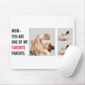 Modern Collage Foto & Happy Mothers Day Gift Mousepad (Mit Mouse)