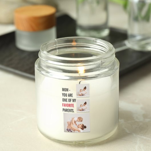 Modern Collage Foto & Happy Mothers Day Gift Quadratischer Aufkleber