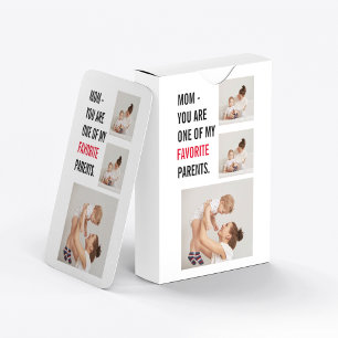 Modern Collage Foto & Happy Mothers Day Gift Spielkarten