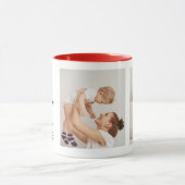 Modern Collage Foto & Happy Mothers Day Gift Tasse (Zentrum)