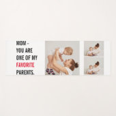Modern Collage Foto & Happy Mothers Day Gift Yogamatte (Vorderseite (Horizontal))