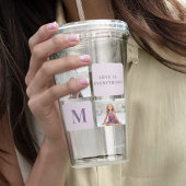 Modern Collage Foto Happy Mothers Day Lila Geschen Acryltrinkbecher