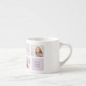 Modern Collage Foto Happy Mothers Day Lila Geschen Espressotasse (Rechts)
