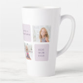 Modern Collage Foto Happy Mothers Day Lila Geschen Milchtasse (Rechts)