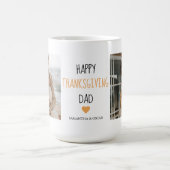 Modern Collage Foto & Happy Thanksgiving Dad Kaffeetasse (Mittel)