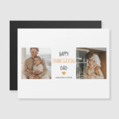 Modern Collage Foto & Happy Thanksgiving Dad Magnetkarte (Vorne/Hinten)