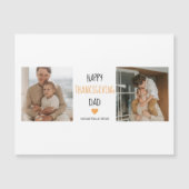 Modern Collage Foto & Happy Thanksgiving Dad Magnetkarte (Vorderseite)