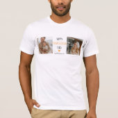 Modern Collage Foto & Happy Thanksgiving Dad T-Shirt (Vorderseite)