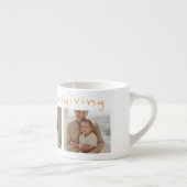 Modern Collage Foto & Happy Thanksgiving Espressotasse (Rechts)