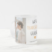 Modern Collage Foto Happy Thanksgiving Großvater Mattglastasse (Vorderseite Links)