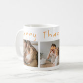 Modern Collage Foto & Happy Thanksgiving Kaffeetasse (Vorderseite Links)