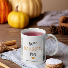 Modern Collage Foto Happy Thanksgiving-Mama Kaffeetasse