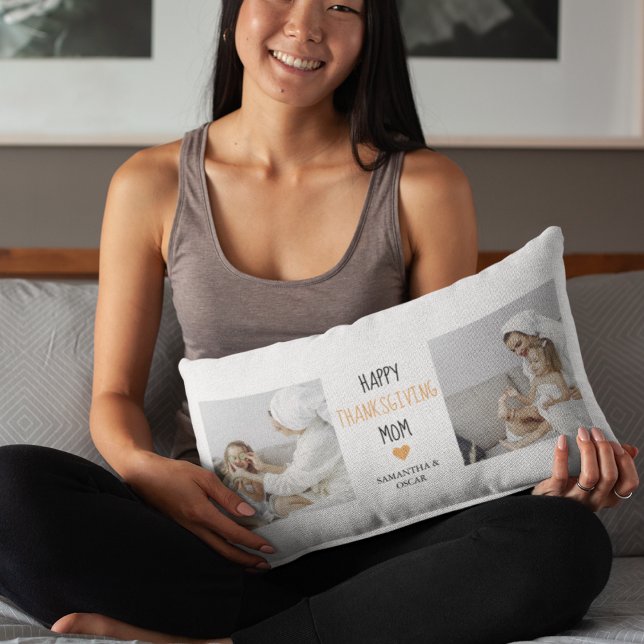 Modern Collage Foto Happy Thanksgiving-Mama Lendenkissen (Von Creator hochgeladen)
